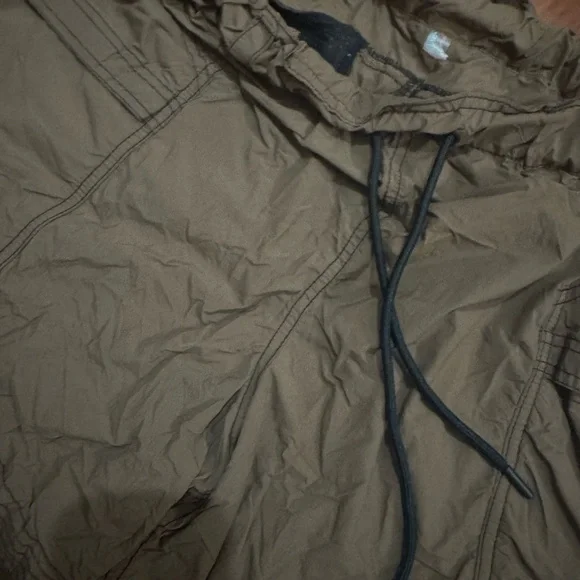 Free People Olive Drawstring Paperbag Waist Athletic Shorts - Picture 7 of 9